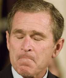 Sad George Bush